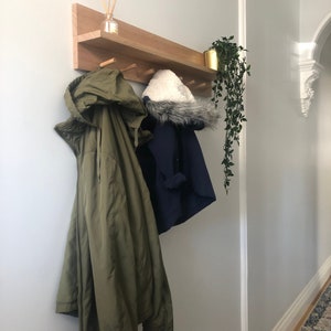 Coat Rack Entryway Organiser with mail holder Entryway Organization, Wall Mount Coat Rack With Shelf, Mail Organizer, Housewarming gift image 3