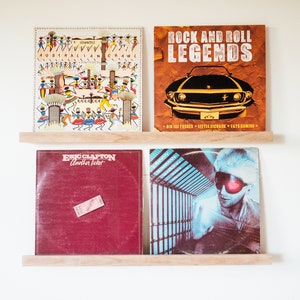 Vinyl Record Display Shelf - Christmas Gift for him, Vinyl storage, Vinyl Record Wall mount, LP display, Vinyl record holder