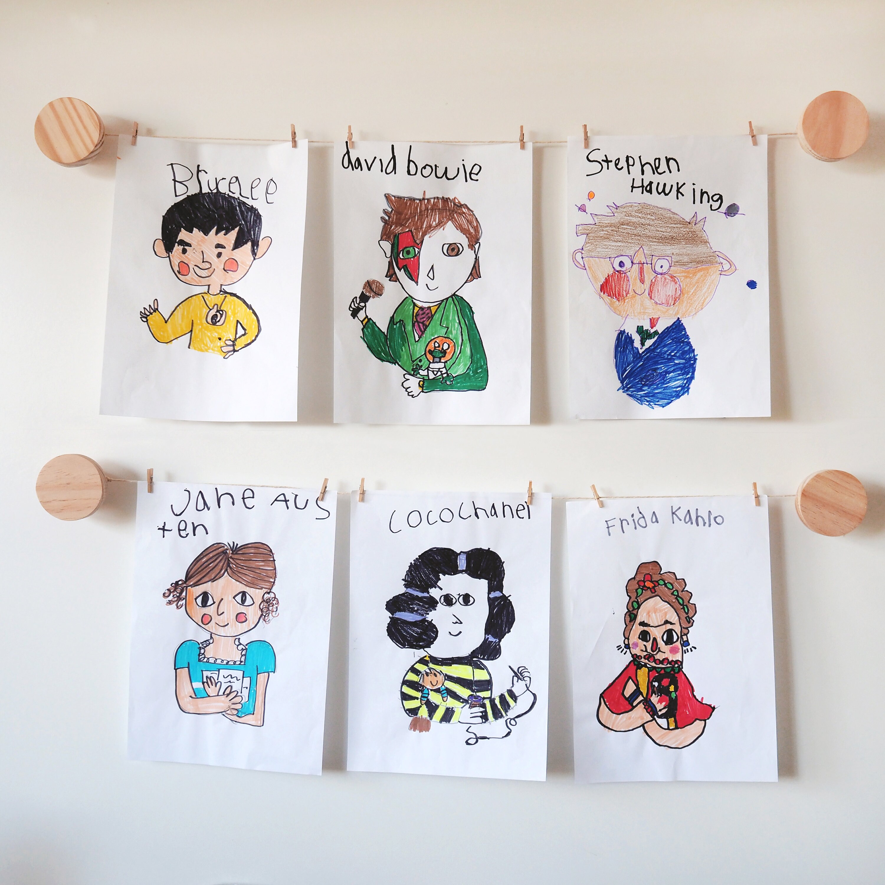 Kids art display hangers art work hanger Children's Etsy