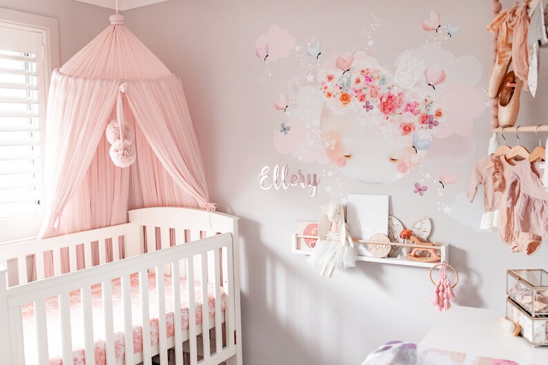 Nursery Bookshelf in White round Peg Across Pine Wood Etsy