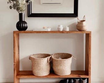 Rustic Entryway Table - Farmhouse Entry Table, Hallway Console,