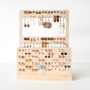 Earring Holder Stand (Two Earring Boards in One) -Gift for Best friend, Earring Holder, Earring Organizer, Earring Display, Gift for Mum