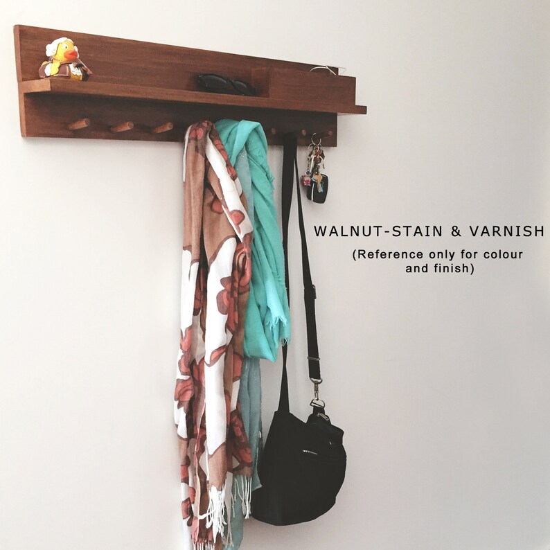 Fathers Day gift Coat rack entryway organiser 55cm Entryway shelf - Birthday gift Housewarming gift Tasmanian OakPine