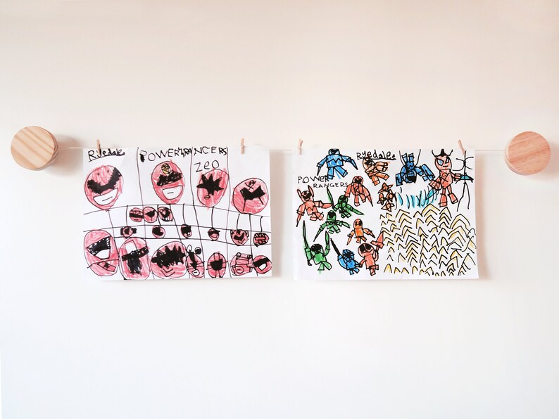 Kids art display hangers art work hanger Children's Etsy