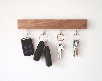 Hook key holder for wall - Fathers Day Gift, key rack, Gift, Wall key holder, Key rack, Key hanger, Entryway organiser, Key storage