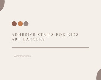 Adhesive Strips For Kids Art Hangers (For 1 Set of Art Hangers)