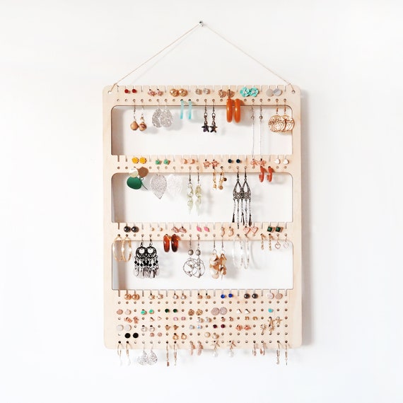 Wall Earring Holder all-in-one Large Earring Holder, Gift for Her, Earring  Storage, Earring Organiser, Earring Display -  Norway