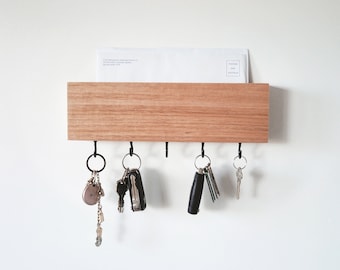 Mail and Key Holder (Hook) -  Mail Holder, Key Holder for Wall, Entryway Key Holder, Key Rack, Mail Organiser, Housewarming Gift