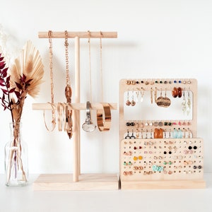 DIY Modern Wood Necklace Hanger - Sisters, What!