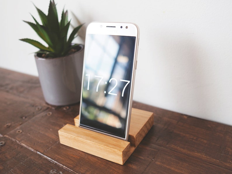 raw Pine wood Phone stand - Work from home phone stand Ipad stand Phone holder Wooden phone stand Tablet stand Phone dock