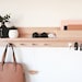 Entryway Organizer (All In One) - Entryway Organization, Entryway Wall Shelf, Mail and Key Holder, Modern Coat Rack, Housewarming gift