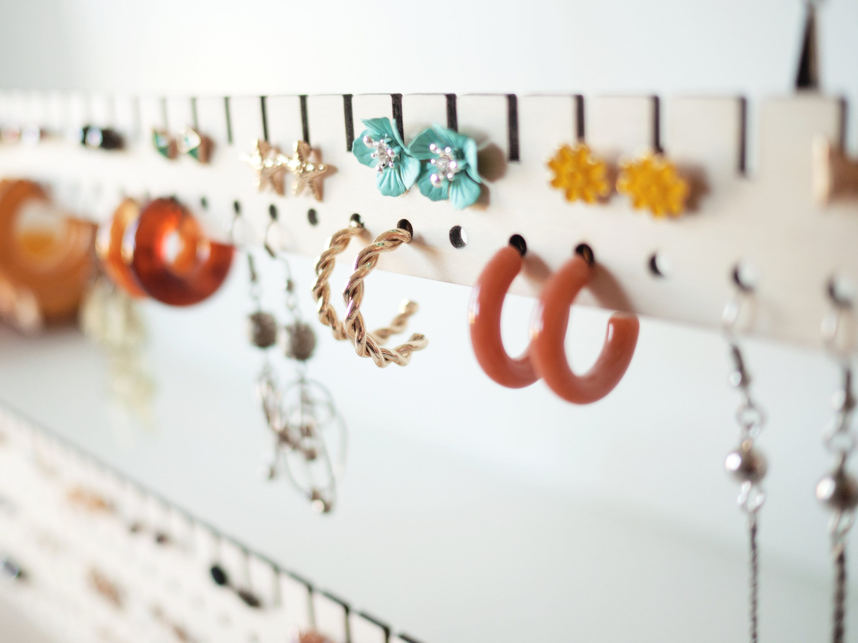 Earring Display Stand allinone Wooden Earring Holder Etsy Australia