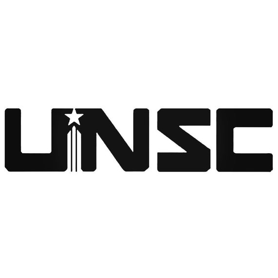 unsc logo decal sticker vinyl etsy
