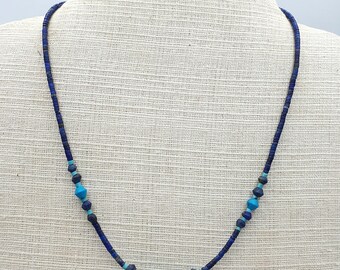 5PCs 4mm Unpolished Turkmen beads strands 16 Lapis Lazuli Necklace stranding threads string