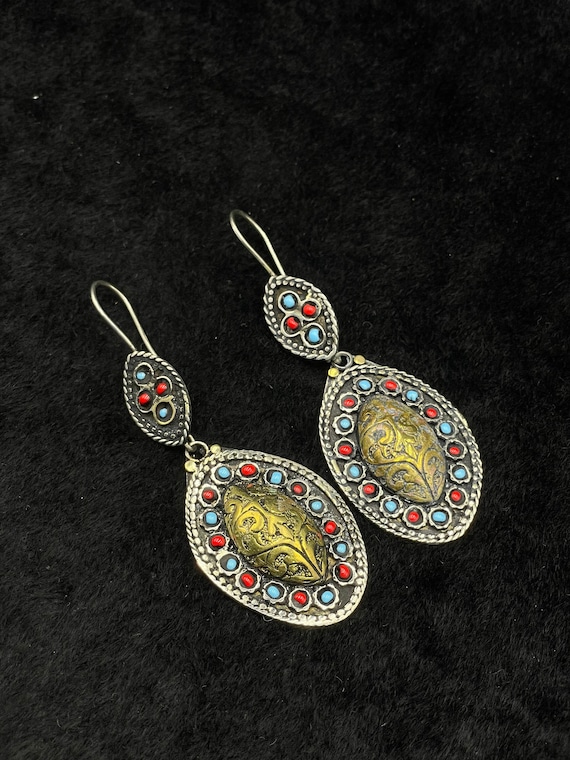 Wonderful Antique Handmade Afghan Turkmen Silver E