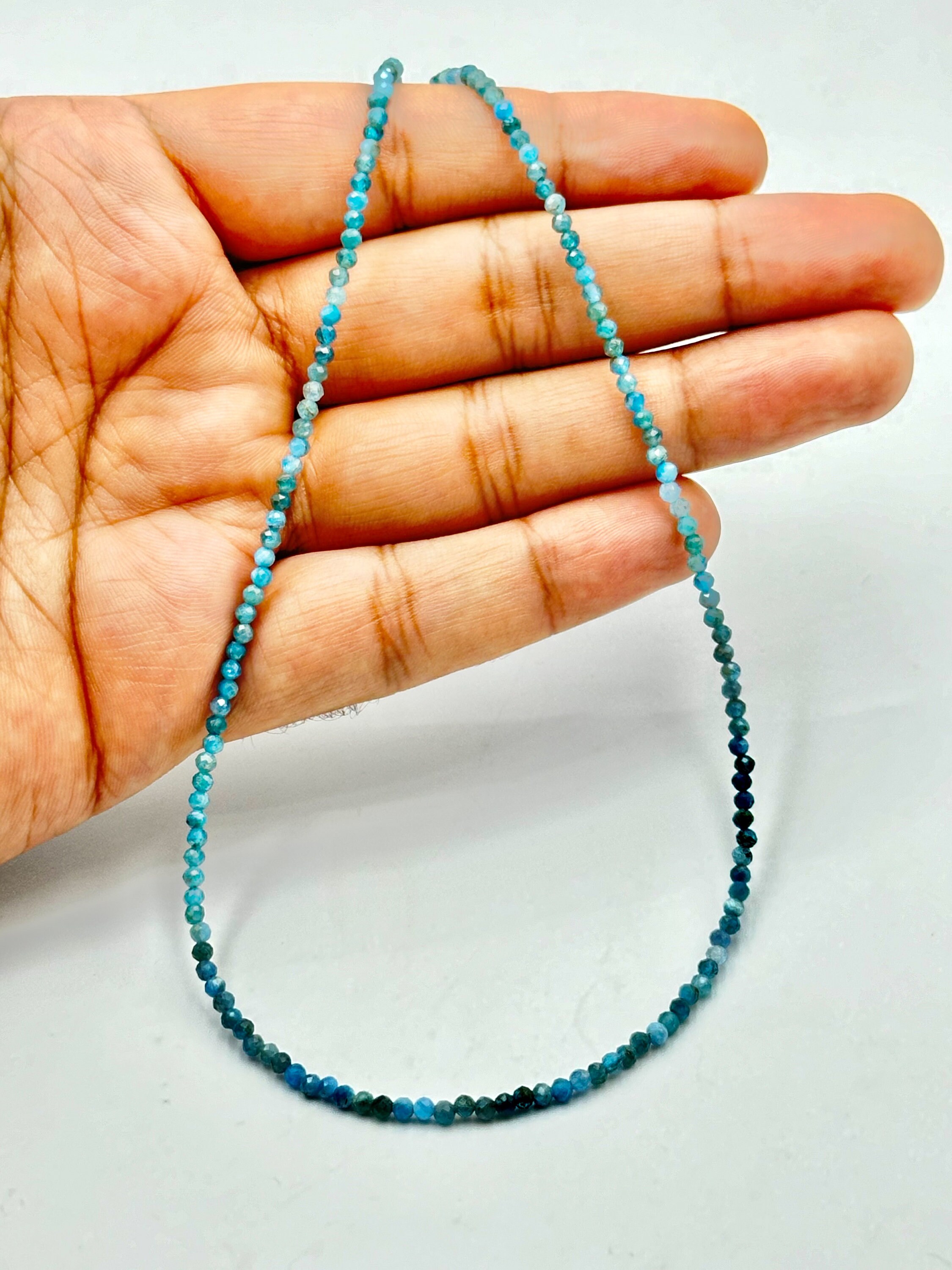 Collana In Argento Con Apatite Blu Neon-1876YZ | Gioielli - Foto 9