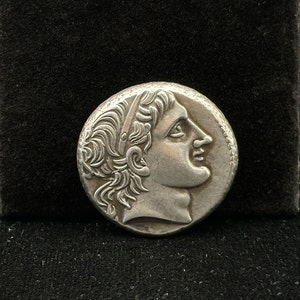 Ancient Greece Tetradrachm From 290 BC -289 BC Demetrius Silver Plated Big Coin