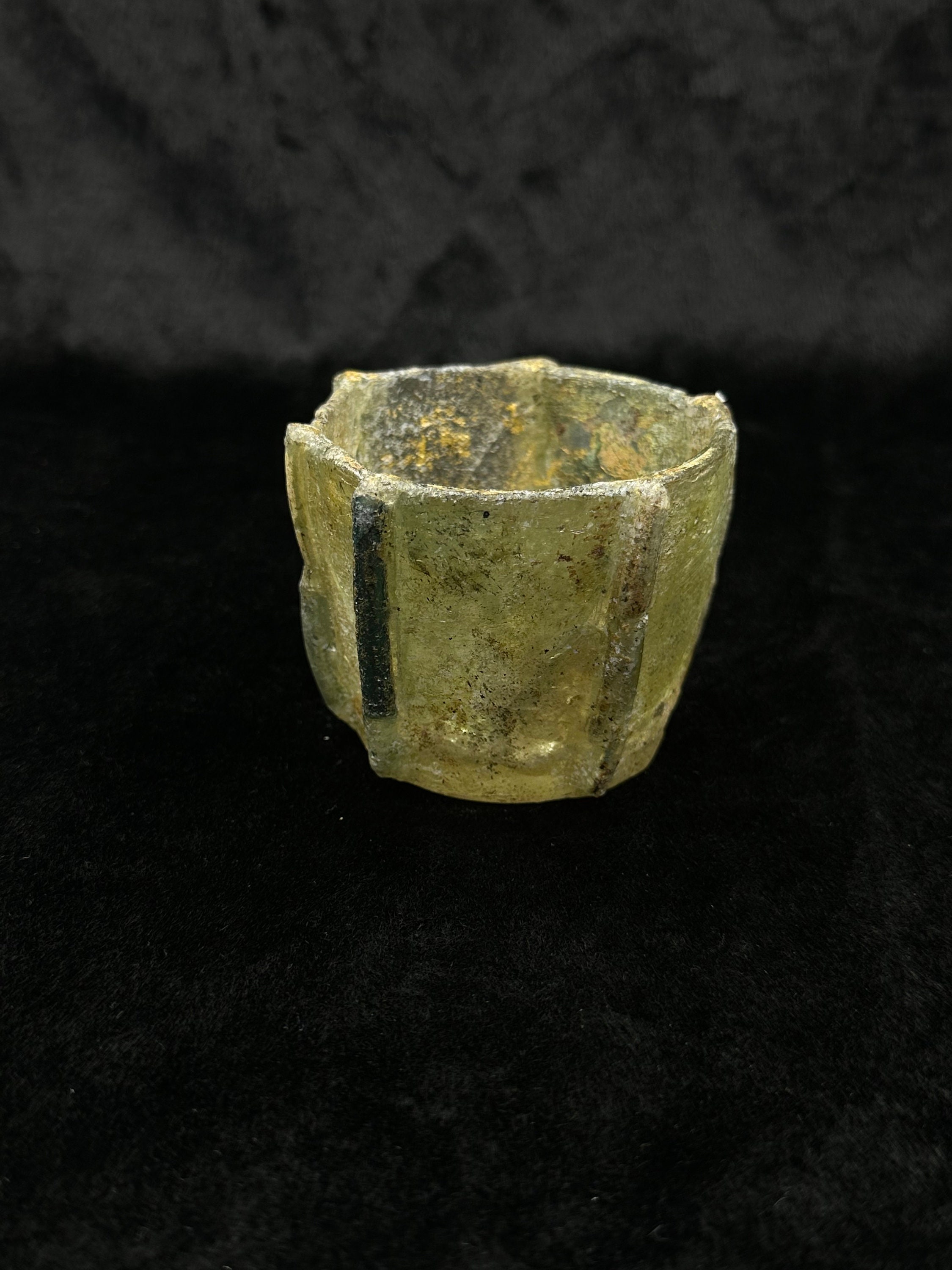 Very Beautiful Ancient Roman Greek Iron Wine Cup With Rare Patina
