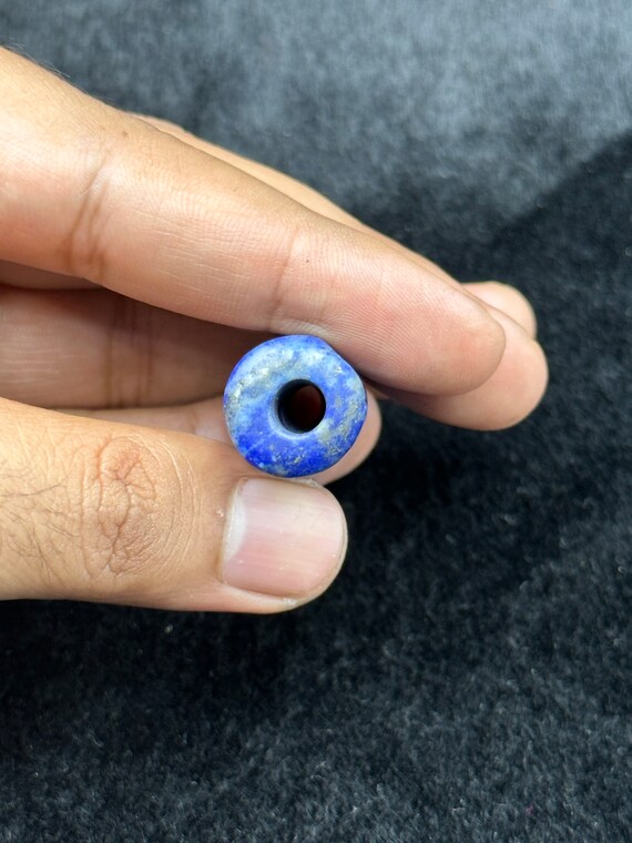 古代ラピスラズリの円筒印章ビーズ、バビロンインタリオ - Etsy 日本