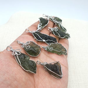 Natural Moldavite Certified Pendant From Czech Republic / Raw Moldavite Pendant / Authentic Moldavite Pendant/ Genuine Real Moldavite/