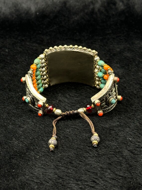 Adjustable Vintage Tibetan Nepalese Bracelet With… - image 4