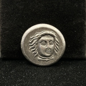 Antike griechische versilberte phönizische Tetradrachme Münze aus Sizilien 320 BC