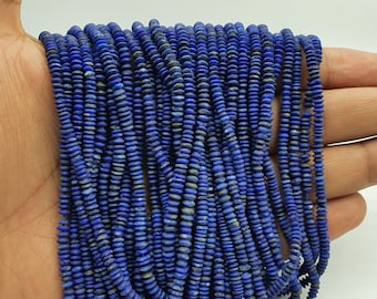 3mm Natural Good Quality Lapis Lazuli Tiny Heishi Beads Strand For Jewelry Making Loose Beads