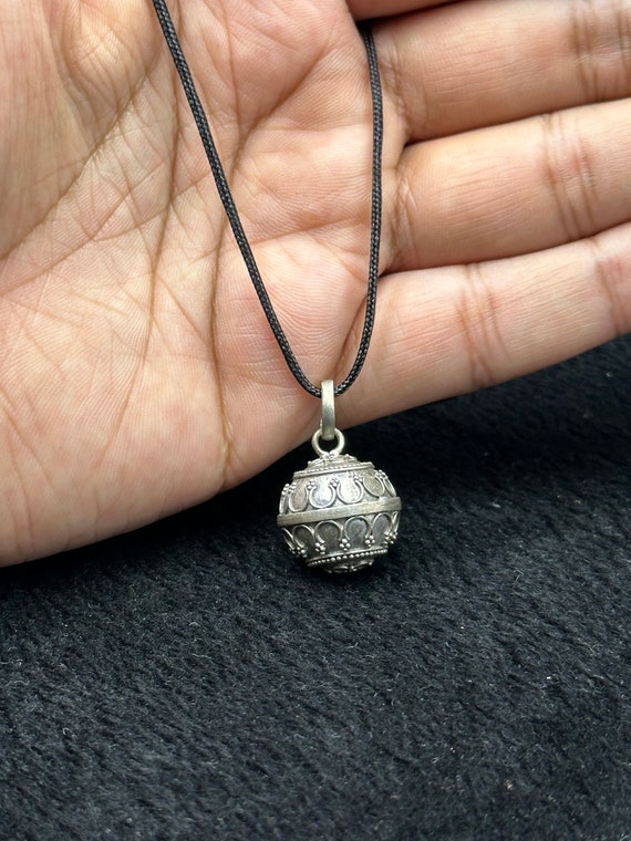 Vintage Handmade Sterling Silver Harmony Ball Pendant - Etsy