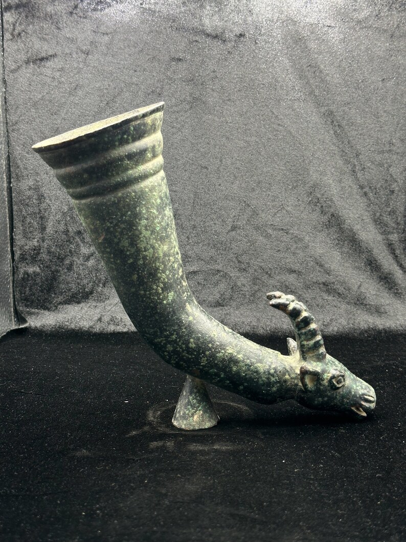 Ancient Greek Bronze Wine Rhyton in Form of an Animal 300 BC - Etsy