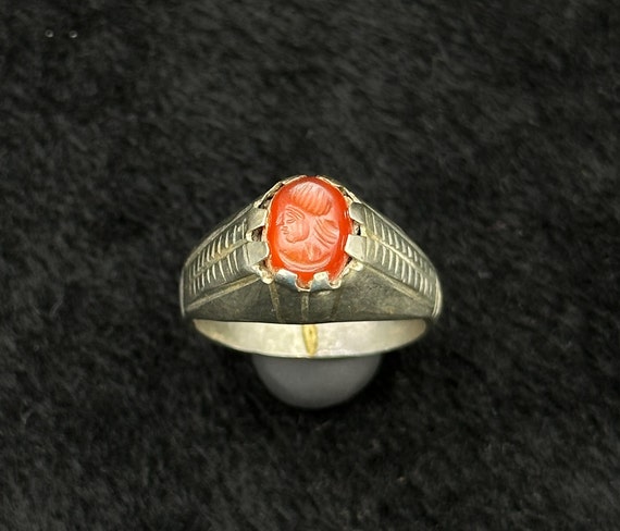Beautiful Handmade Silver Rare Ring With Intaglio… - image 3
