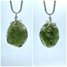 100% Natural Moldavite Certified Pendant From Czech Republic / Raw Moldavite Pendant / Authentic Moldavite Pendant/ Genuine Real Moldavite/ 