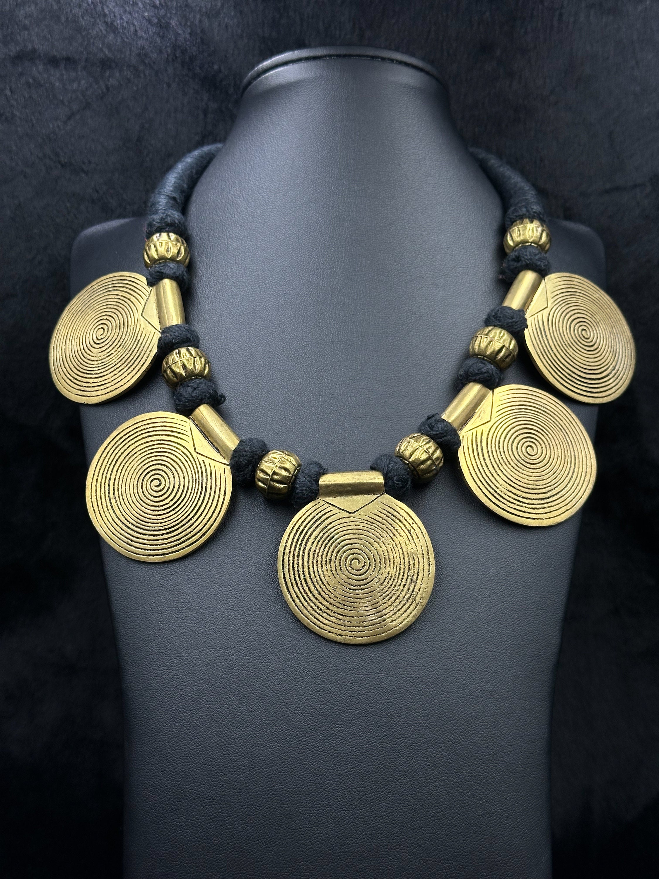 Beautiful Old Tibetan Bass Handmade Unique Choker Necklace