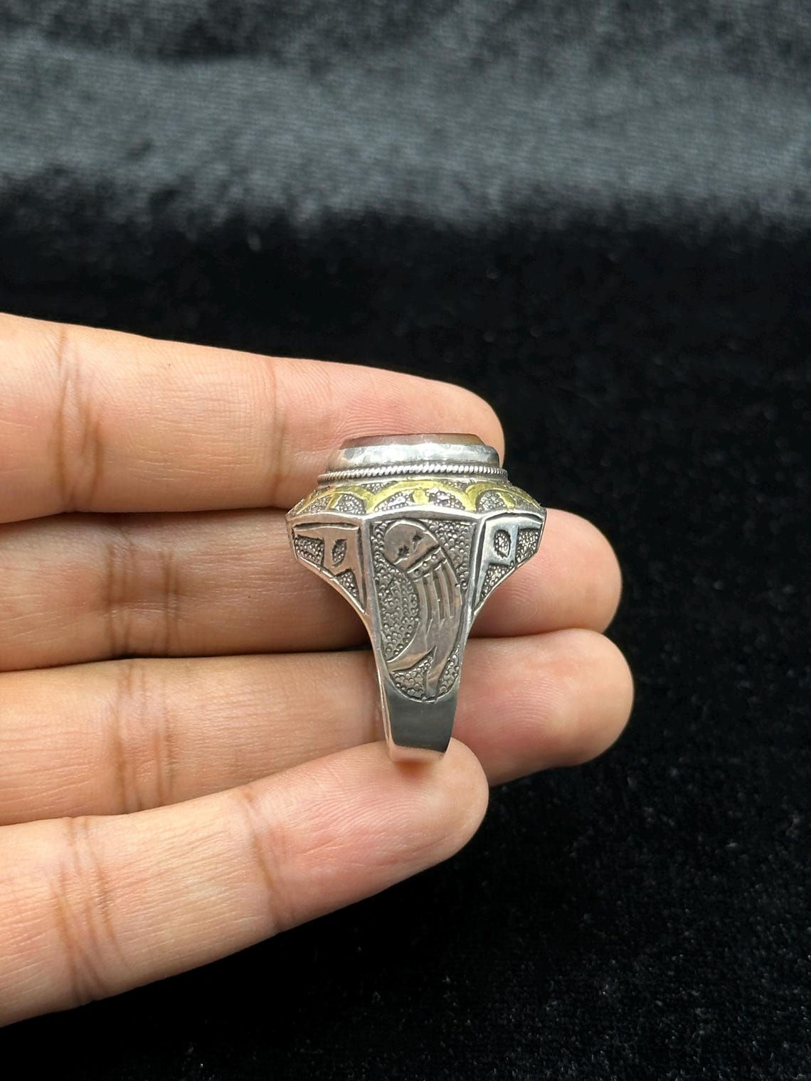 Ancient Roman Intaglio Ring, King Carnelian, Sterling Silver - Etsy