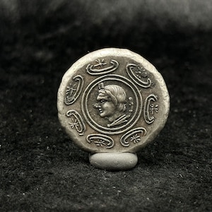 Ancient Greek Tetradrachm of Antigonus Gonatas Silver Plated Unique Big Coin