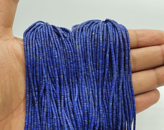 2mm Natural Good Quality Lapis Lazuli Tiny Seed Heishi Beads Strand For Jewelry Making Loose Beads