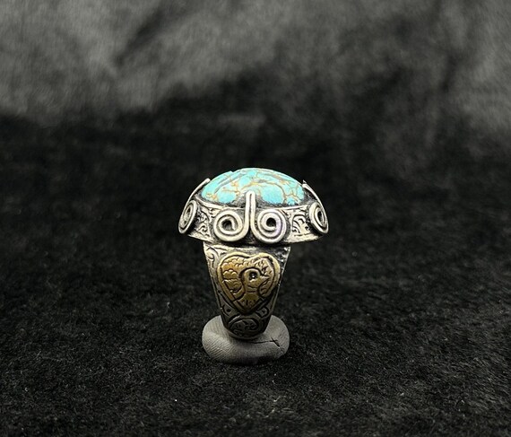 Unique Rare!! Antique Silver Roman Ring With Inta… - image 3
