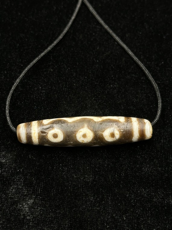 050 The Gzi Beads of Tibet【超希少品】西藏天珠本　！ Tibetan Dzi Bead Amulet - Himalayan Tian Zhu Stripes - Etsy