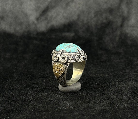Unique Rare!! Antique Silver Roman Ring With Inta… - image 2