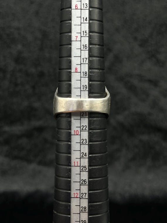 Ancient Solid Silver & Gold Plated Ring With Inta… - image 9