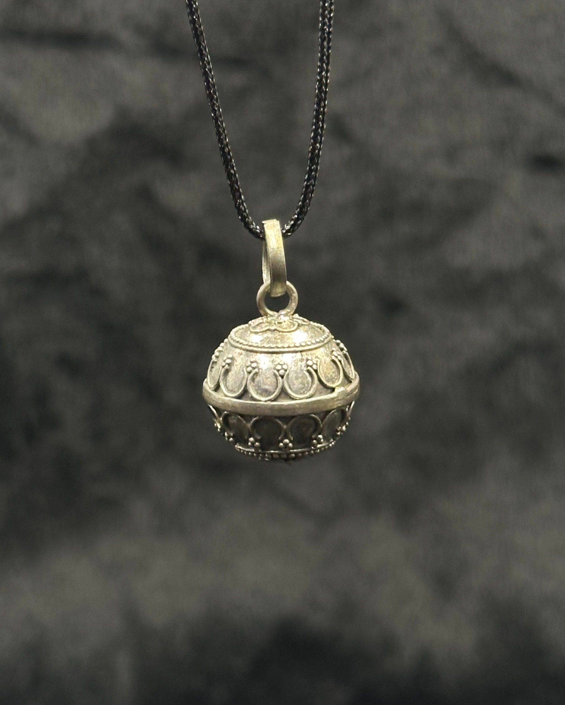 Vintage Handmade Sterling Silver Harmony Ball Pendant - Etsy