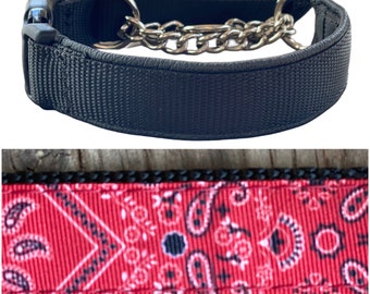 Classic Bandana Print NOVEL Prong Collar Cover