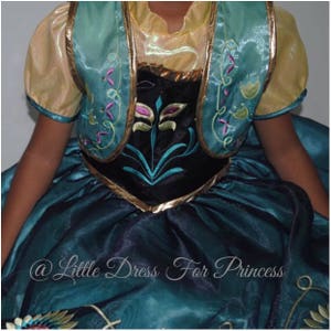 Princess Anna Coronation Girl Dress/Inspired Disney Princess Anna Dress/Ball Gown Style for Toddler, Child, Girl/Coronation Anna Princess image 10