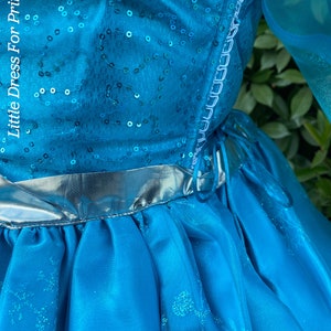 Disney Princess Elsa Inspired Costume/frozen Dress for Girls/ball Gown ...