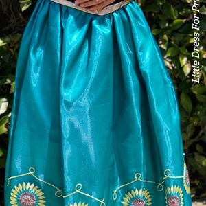 Princess Anna Coronation Girl Dress/Inspired Disney Princess Anna Dress/Ball Gown Style for Toddler, Child, Girl/Coronation Anna Princess image 6