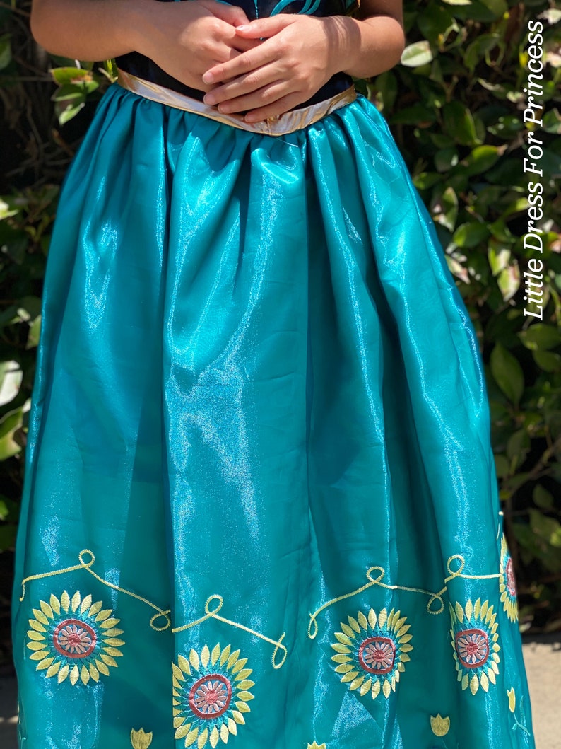 Princess Anna Coronation Girl Dress/Inspired Disney Princess Anna Dress/Ball Gown Style for Toddler, Child, Girl/Coronation Anna Princess image 6