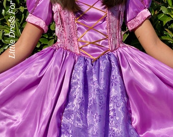 Rapunzel Inspired Princess Dress: Glitter Ball Gown, Rapunzel Dress Princess, Vestido de Rapunzel, Vestido Morado