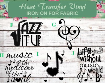 MUSICAL DOUBLE NOTE BLACK IRON ON APPLIQUE 1 3//8 x 1 5//8 inch