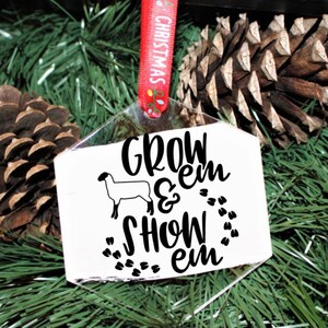 Sheep Ornament, Sheep 4H, 4H Ornament, FFA Ornament, Goat Ornament, Lamb Ornament, Pig Ornament, Rabbit Ornament, Lamb Ornament, Steer