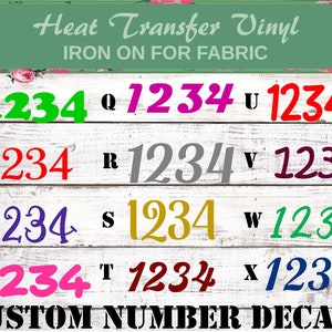 Iron On Number,  Birthday Number, Wedding Iron, Business Iron On, Iron On Sport Number, Company Iron On, Iron On Jersey Number, Iron On Team