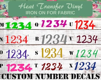 Iron On Number,  Birthday Number, Wedding Iron, Business Iron On, Iron On Sport Number, Company Iron On, Iron On Jersey Number, Iron On Team